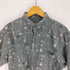 コールマン COLEMAN 総柄 魚 釣り竿 キャンプ 1ポケット B.D S/S コットン シャツ メンズ import:L